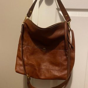 Fossil Amelia Hobo Brandy